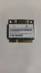 ASUS WIFI WIRELESS WLAN Card Mini-PCIe AW-NE186H, AR5B125 PCle Modulo TESTATO US - Foto 1 di 2