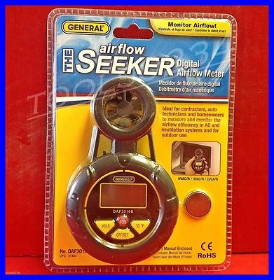 DAF3010B Anemometer Wind Airflow Meter Digital General Tools - Image 1 of 4