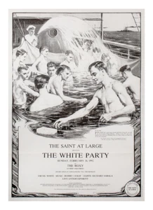 THE SAINT AT LARGE Presents THE WHITE PARTY at Roxy (Feb 16, 1992) Event poster - Picture 1 of 1