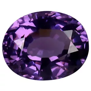 1.40 ct Splendid Oval Cut (7 x 6 mm) Unheated / Untreated Purplish Pink Spinel - Picture 1 of 1