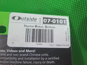 Outside Distributing 07-0101 Starter Motor, Bottom/Lower Mount 50-125cc (12A1-1) - Picture 1 of 3