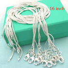 Wholesale 925 Silver Box Snake Chain Necklace Pendant Diy Charm Women Jewellery 
