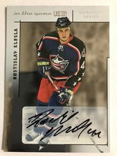 2003-04 ITG Used Signature Series Autographs Rostislav Klesla Auto #A-RK /170