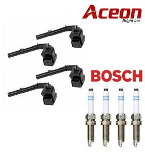 Ignition Coil & Spark Plug Iridium (4set) OEM for Mercedes C CLA E GLA GLC SLC - Picture 1 of 3