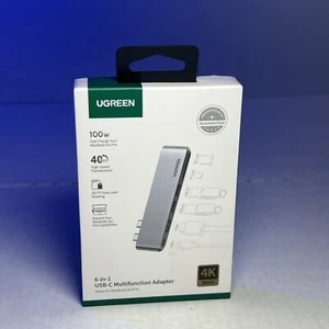 Ugreen USB C Hub Adapter for MacBook Pro and MacBook Air - Gray/Silver - Picture 1 of 4