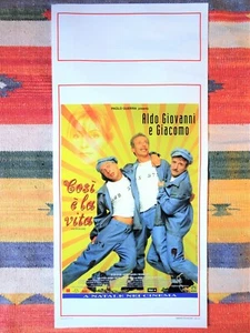 Locandina COSÌ È LA VITA Poster Cinema Originale ALDO GIOVANNI E GIACOMO 1998 - Foto 1 di 1