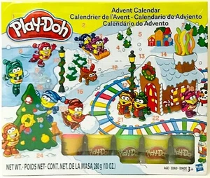 Hasbro Play-Doh Advent Calendar With 24 Accessories 5 Cans Of Modeling Compound - Picture 1 of 2
