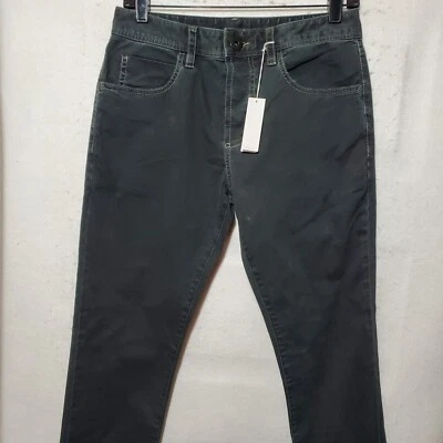 Pantalones chinos James Perse sarga cepillada 5 bolsillos para hombre 28 negros precio de venta sugerido por el fabricante $265 nuevos con etiquetas Foto 1 de 4