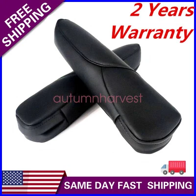 皮革前座扶手套适合本田 CR-V CRV 2007 - 2009 黑色 U — 第 1/4 张图片