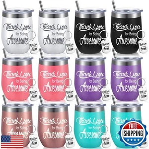 Suclain Employee Appreciation Gifts Thank You for Being Awesome Wine Tumbler - Picture 1 of 5