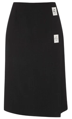 Proenza Schouler Black Turn Lock Pencil Skirt Crepe UK 8 US 4 EU 36 £770 BNWT - Image 1 of 4