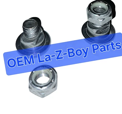 Juego de ojales de metal perezoso La Z Boy reemplazo de perno de plástico tornillo tuerca reposapiés genuino Foto 1 de 4