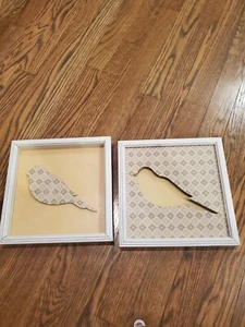 New View Gifts Yellow Patterned Bird Silhouette Framed Picture - Picture 1 of 4