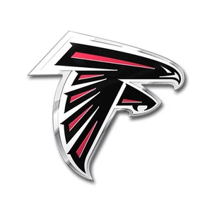 New NFL Atlanta Falcons 3D Aluminum Color Car Truck Auto Emblem Sticker Decal - Picture 1 of 2