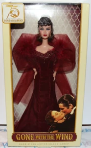 MUÑECA BARBIE FIESTA SCARLETT O'HARA 75 ANIVERSARIO IDO CON VIENTO ETIQUETA NEGRA - Imagen 1 de 12