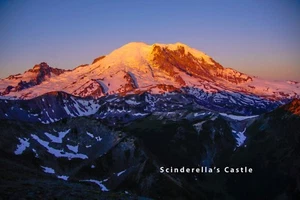 Sunrise at Mr Rainier Washington Photo Picture Print 4X6,5X7, 8X10, 8.5X11 - Picture 1 of 1