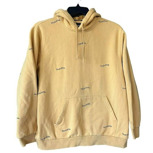 VETEMENTS Felpa con cappuccio Primitive Skateboarding Hartford gialla multi logo uomo L