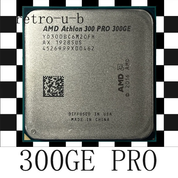 AMD Athlon 300GE PRO 3.4GHz 2Core 35W Socket AM4 CPU Processor - Image 1 of 1