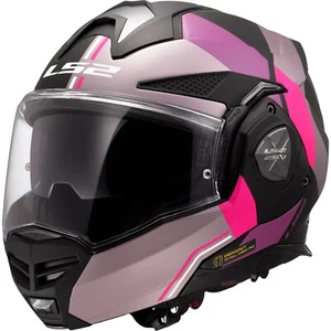 Motorcycle Helmet L - LS2 Advant X Ultra FF901 Flip Helmet - Gray-Pink Matte - Picture 1 of 10