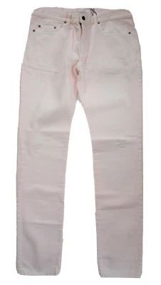 New SAINT LAURENT Paris D02 M/SK-LW Light PINK Cotton SKINNY LOW WAIST Jeans 33 - Image 1 of 4