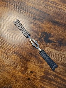 PANERAI 24MM CERAMICA DLC / PVD BLACK OEM SWISS MADE BRACELET FOR PARTS REPAIR - Picture 1 of 20