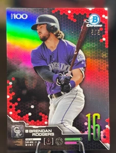 2019 Bowman Scouts’ Top 100 Brendan Rodgers Serial /5 RC Insert #BTP-16 RARE - Picture 1 of 2