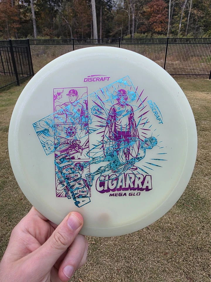 Discraft Mega Glo Cigarra - Limited Edition - Disc Golf Fairway Driver - Image 1 of 1
