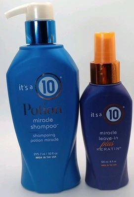 it's a 10 Potion Miracle Shampoo 10 oz. & Miracle Leave-in Plus Keratin 4 oz.  - Image 1 of 3