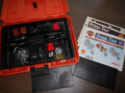 Vintage 1993 Steel Tec Harley Davidson REMCO Toys Battery Operated 3 Bikes In 1 - Image 1 of 4