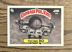 Garbage Pail Kids /250 Tecmo Boxx Bo Jackson Tecmo Bo 34b Card GPk - Picture 1 of 2