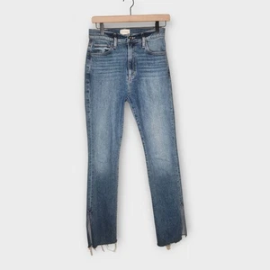 Pantalones de mezclilla Favorite Daughter Valentina Shortie Cigarette dobladillo dividido para mujer talla 27 - Imagen 1 de 7