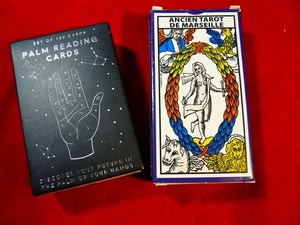 Lot Ancien Tarot De MARSEILLE DUSSERRE Cartes et Notice + Cartes Lignes Main - Imagen 1 de 2