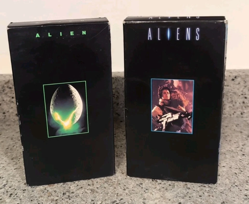  Alien (1979) and Aliens (1986) VHS Lot of 2. Good Shape. Tested Working. Enjoy! - Image 1 of 4