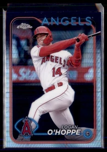 Lote de 2 tarjetas 2024 Topps refractor prisma cromado Logan O’Hoppe #199 - Imagen 1 de 2