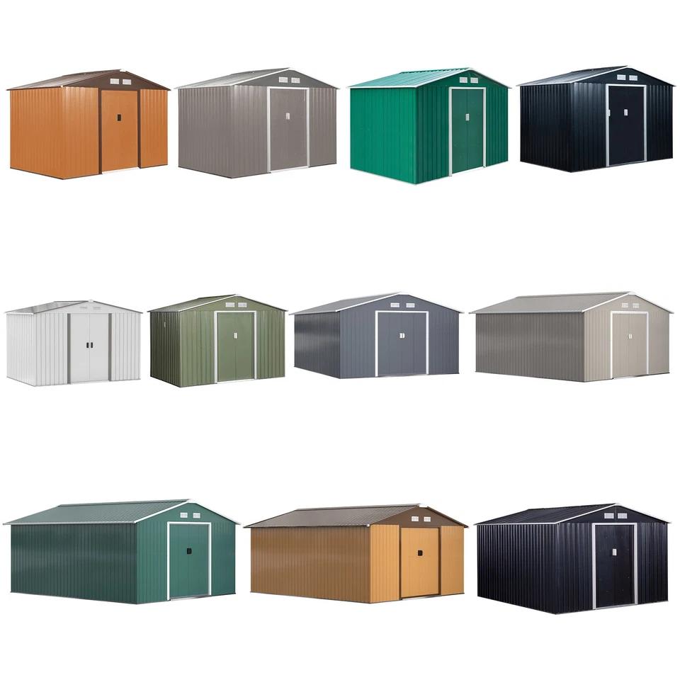 Outsunny Capanno Attrezzi in Acciaio con Porte Scorrevoli - Image 1 of 1