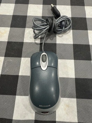Microsoft Optical Mouse Blue USB & PS/2 Compatible TESTED - Image 1 of 2