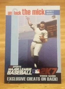 2007 Topps Unlock the Mick Mickey Mantle New York Yankees - Picture 1 of 3