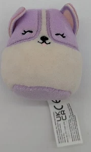 Squishmallow  Squishville Plushie mini purple Corgi Candace  stuffed toy - Picture 1 of 2