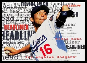 1996 Fleer Update Headliners #14 Hideo Nomo Los Angeles Dodgers - Picture 1 of 2