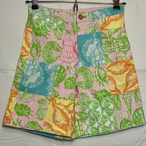 Lily Pulitzer Kids Bermuda Shorts Girls Medium Seashells READ - Picture 1 of 8