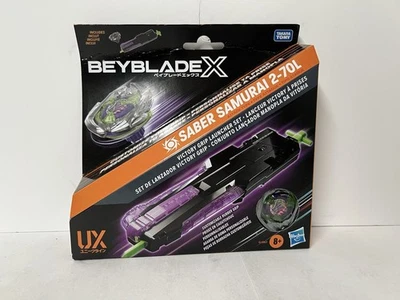 Takara Tomy Beyblade X Samurai Saber 2-70L Victory Grip Launcher Set - Image 1 of 4