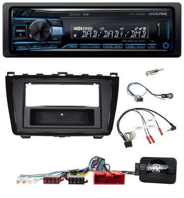 Alpine USB Bluetooth DAB Lenkrad Autoradio für Mazda 6 2010-2012 klavierlack - Bild 1 von 4