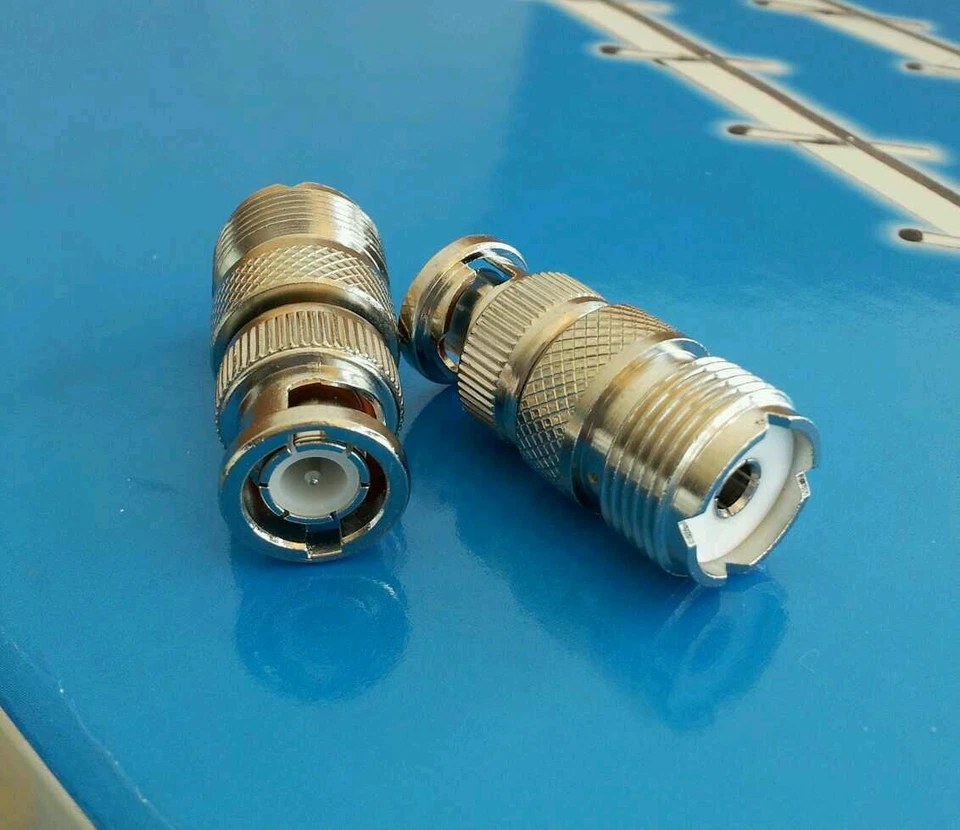DLS (1 PC) BNC Male to UHF SO-239 Female Connector - USA Seller