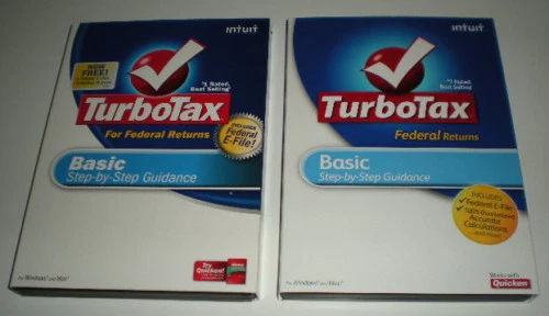 Turbotax Basic 2008 and 2009 lot. Federal. New.  - Image 1 of 1