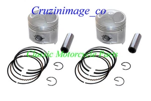 74-76 YAMAHA XS650 0.5mm OVERSIZE PISTONS SET 2 PISTONS 447 TYPE 10-XS650PS-1 - Picture 1 of 3