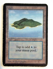 Island (B) (#1) HP Alpha MTG Magic the Gathering