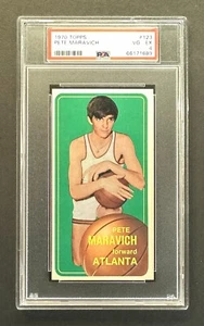 1970-71 Topps #123 Pete Maravich RC (Hawks) PSA 4 ¡En muy buena condición/ex novato! ¡NUEVA LOSA! - Imagen 1 de 2