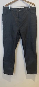 Peacocks Women's Black Shimmer Slim Fit Trousers Size 22 - Picture 1 of 7