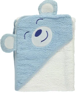 Baby Infant Kids French Terry Hooded Bathtime Bear Bath Towel  100% cotton - Picture 1 of 2