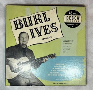Burl Ives 45s Box Set Vol 3 in Original Box, Plus 2 Additional Burl Ives 45s =5! - Picture 1 of 9